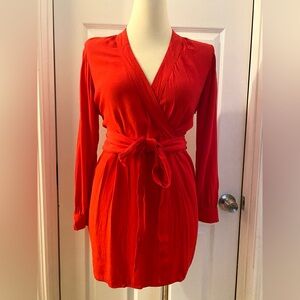ASOS Bright Red Long Sleeved Dress
